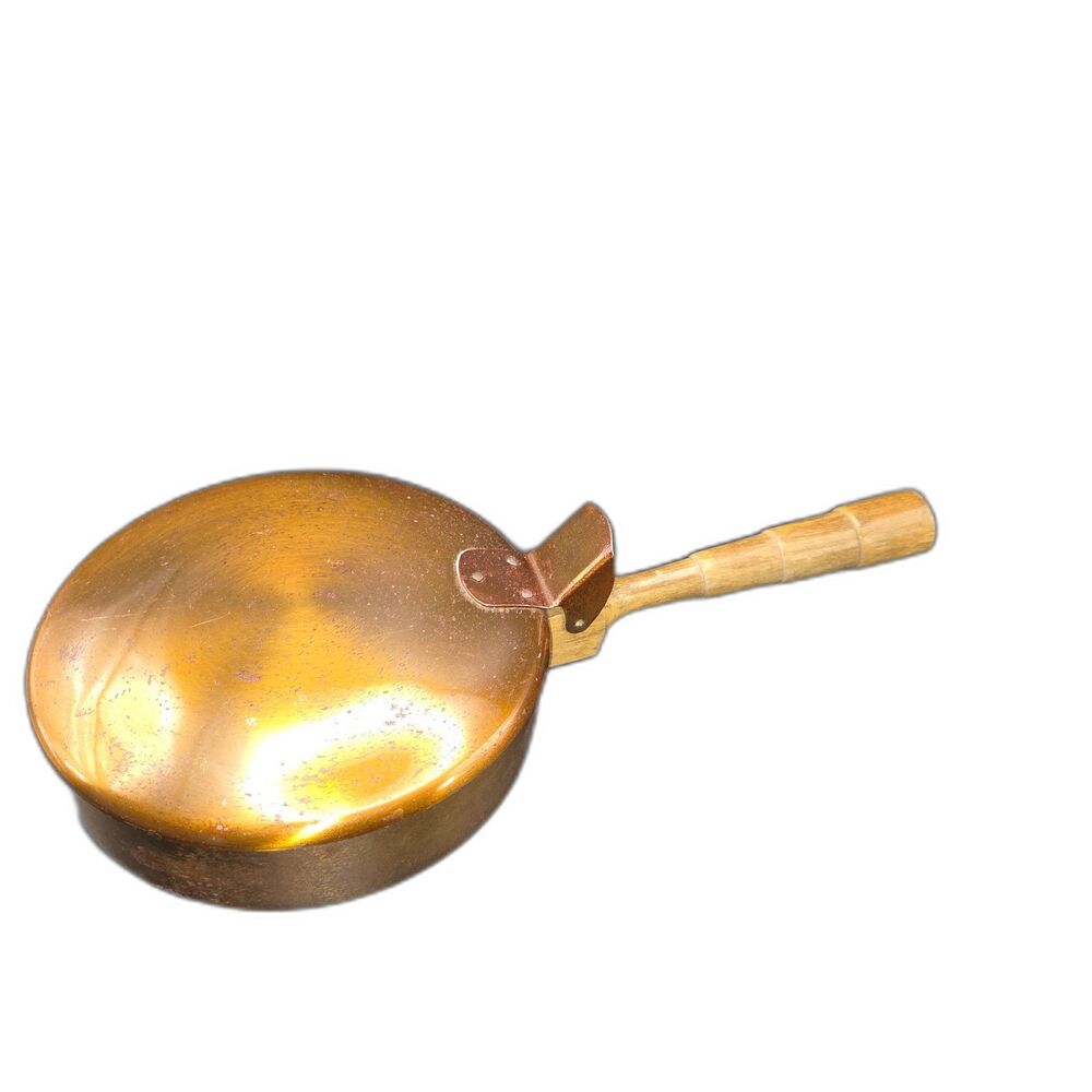 Vintage DUK-IT Copper and Wood Silent Butler Crumb Pan Hinged Crumb Catcher